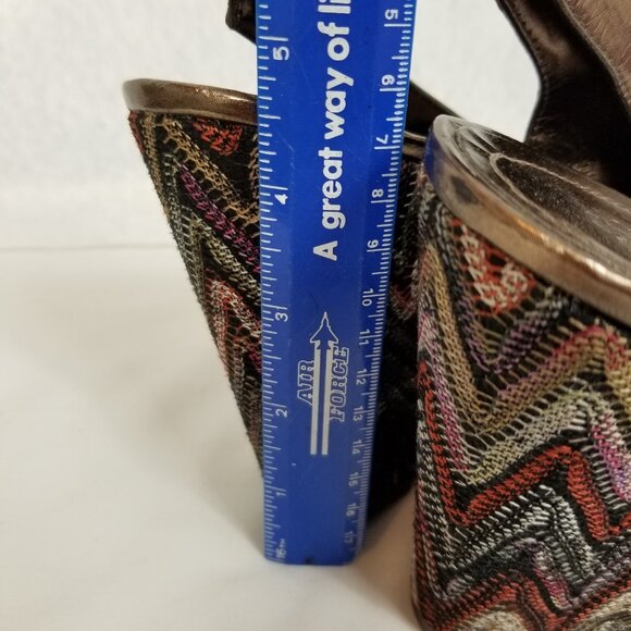 STYLE & CO 5" Wedge 1" Platform Heels Brown Size 9M ~ 4366 - Picture 5 of 11